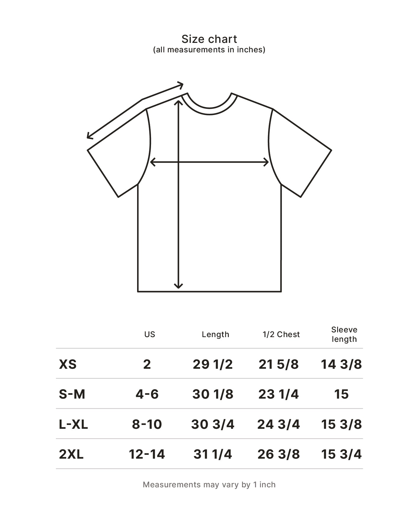 T-shirt black