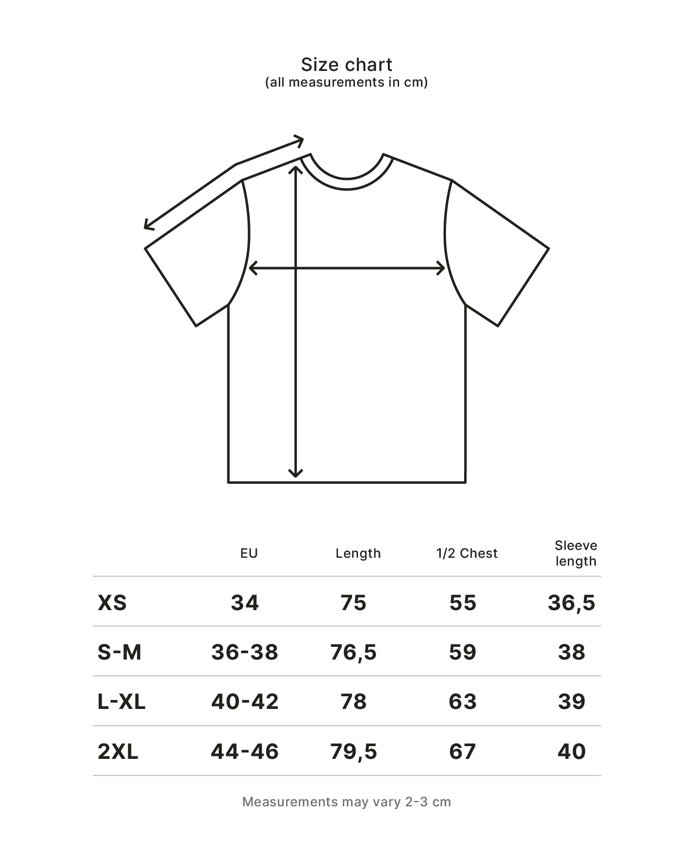 T-shirt black